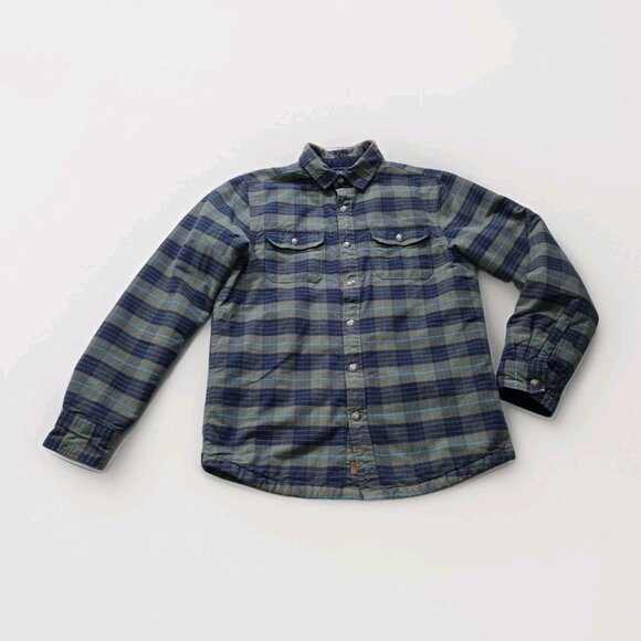 North Face Quilted Overshirt Mens S Plaid Shacket Outdoor Preppy Upcycle FLAW - Picture 7 of 16